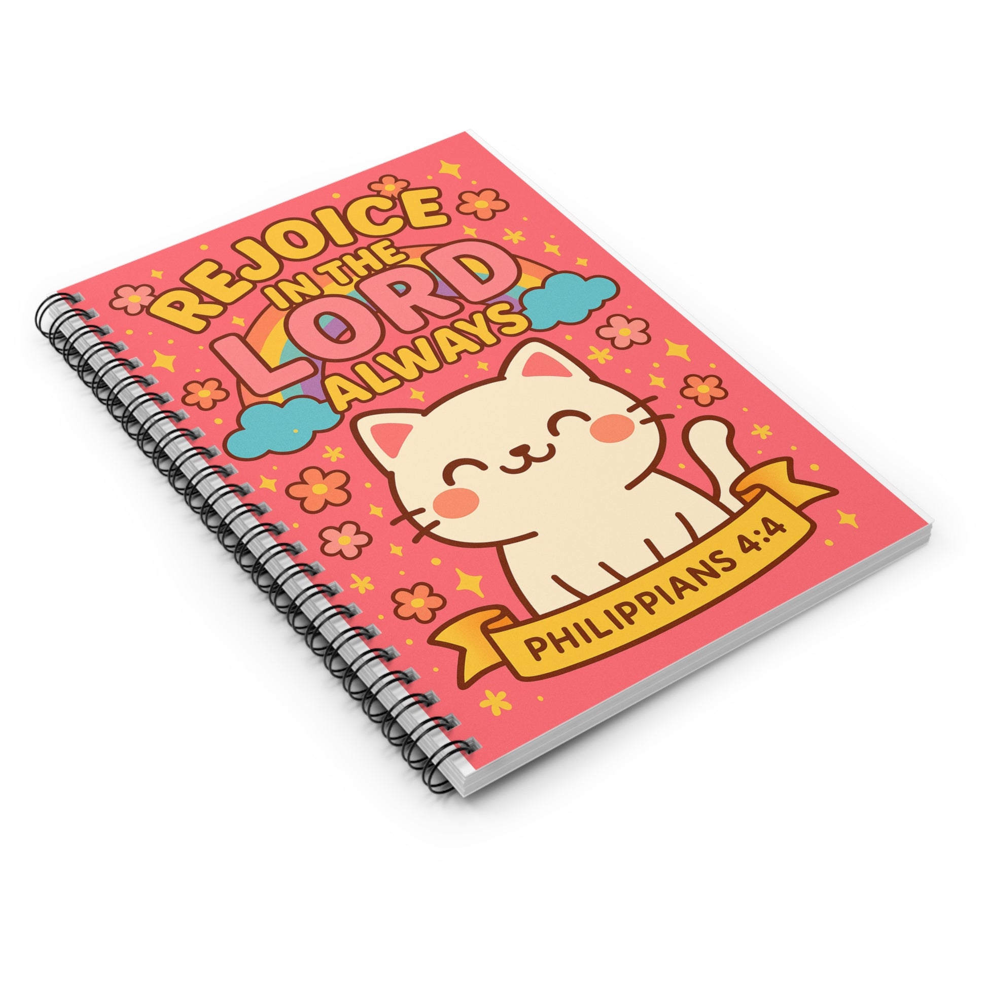 'Rejoice in the Lord' Spiral Notebook