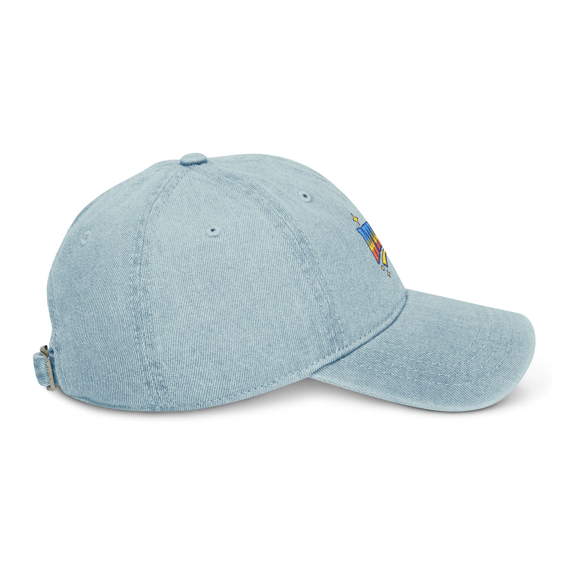 'WWJD?' Embroidered Denim Hat