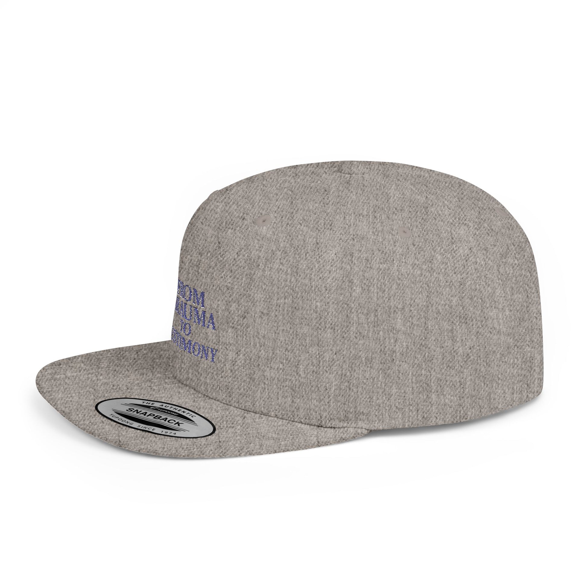 ‘From Trauma to Testimony’ Flat Bill Snapback Hat