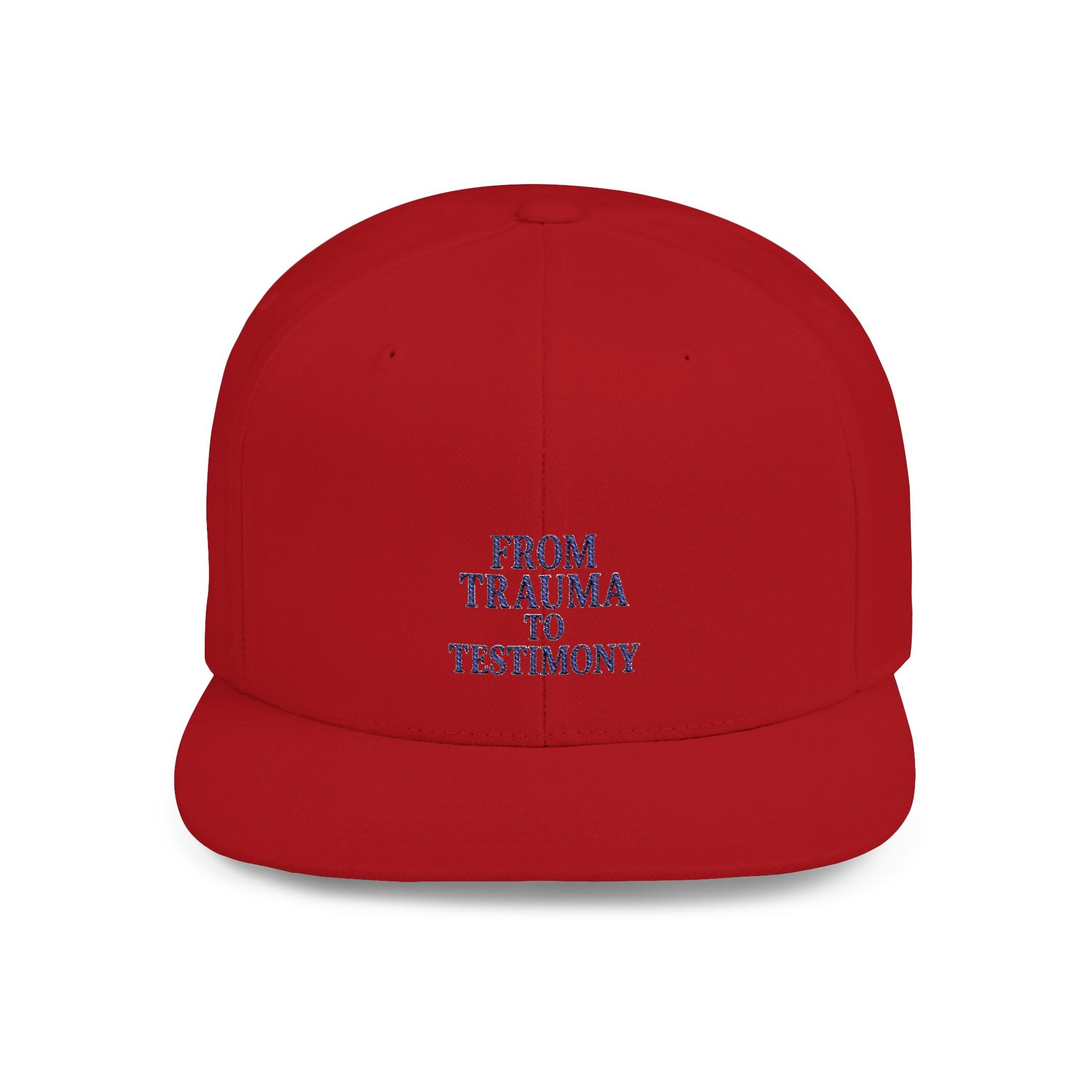 ‘From Trauma to Testimony’ Flat Bill Snapback Hat