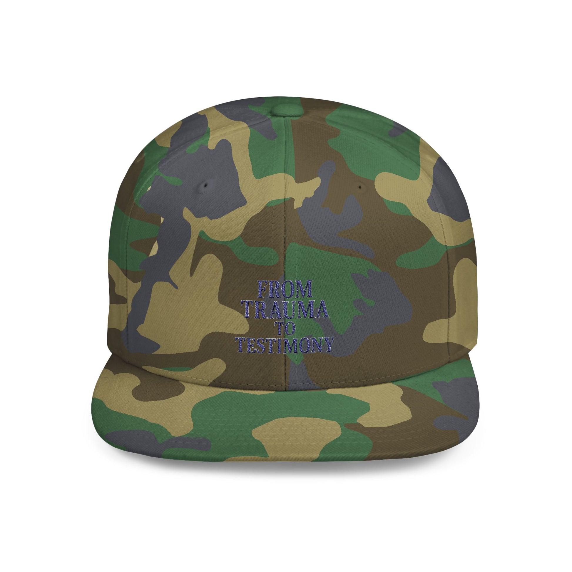 ‘From Trauma to Testimony’ Flat Bill Snapback Hat