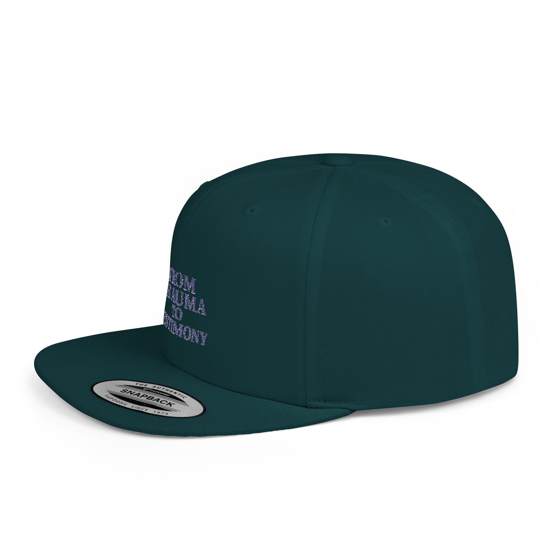 ‘From Trauma to Testimony’ Flat Bill Snapback Hat