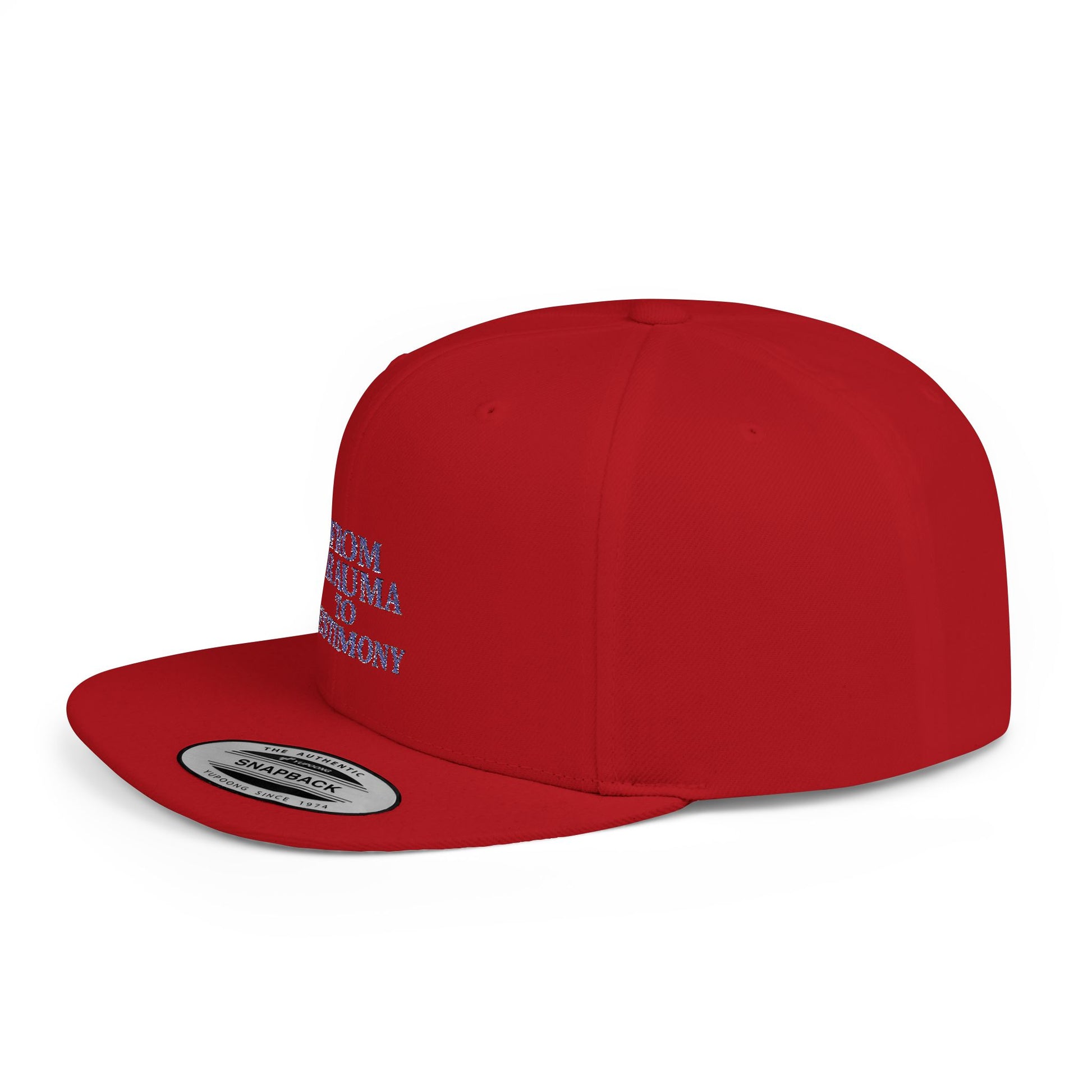 ‘From Trauma to Testimony’ Flat Bill Snapback Hat