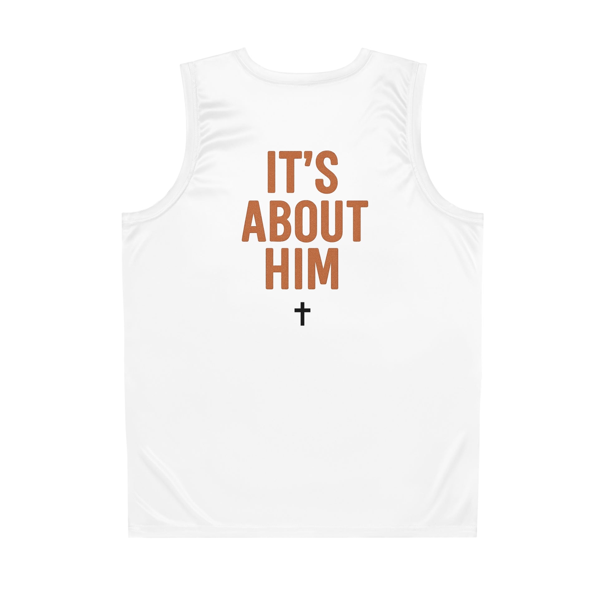 'It's Not About You, It's About Him' Men's Basketball Jersey, Faith-Based Sportswear, Perfect for Athletes, Game Day Gear, Inspirational Workout Top, Religious Jersey, [...]