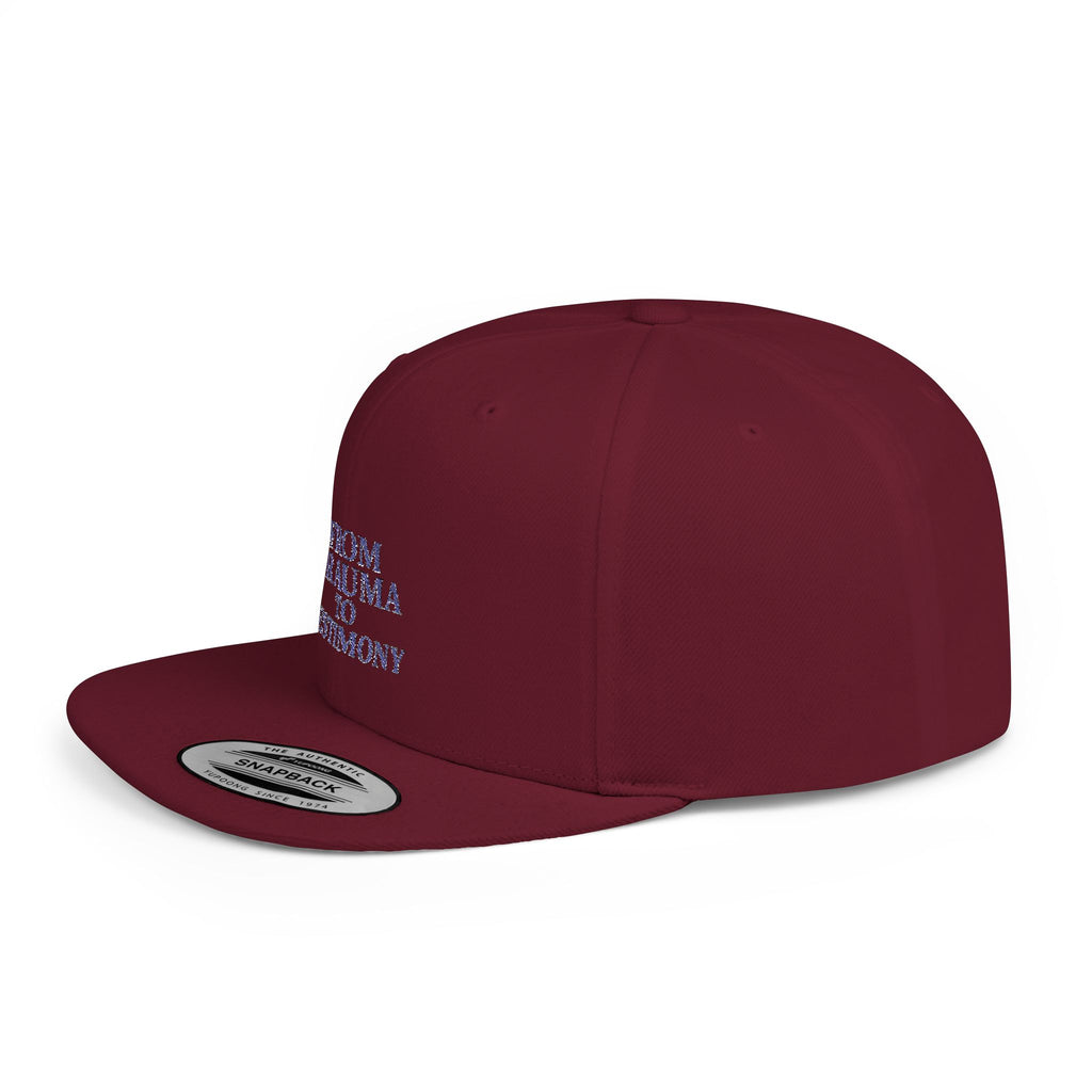 ‘From Trauma to Testimony’ Flat Bill Snapback Hat