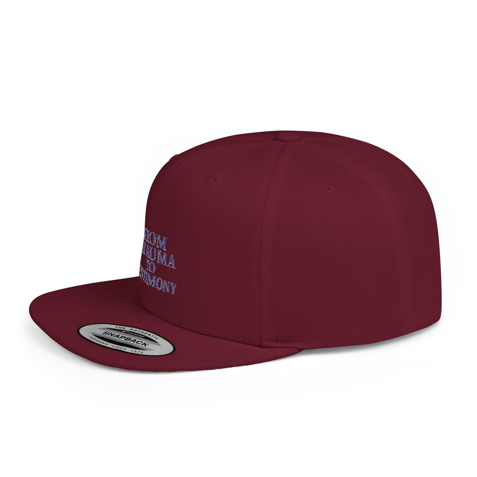 ‘From Trauma to Testimony’ Flat Bill Snapback Hat