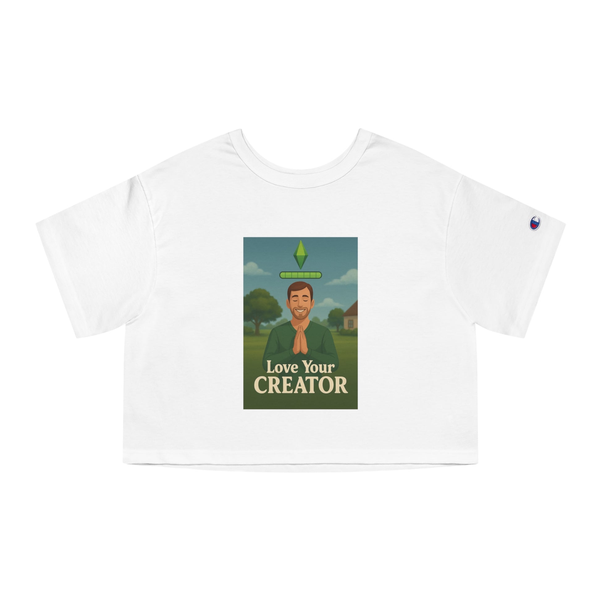 ‘Love Your Creator’ Unisex Cropped T-Shirt