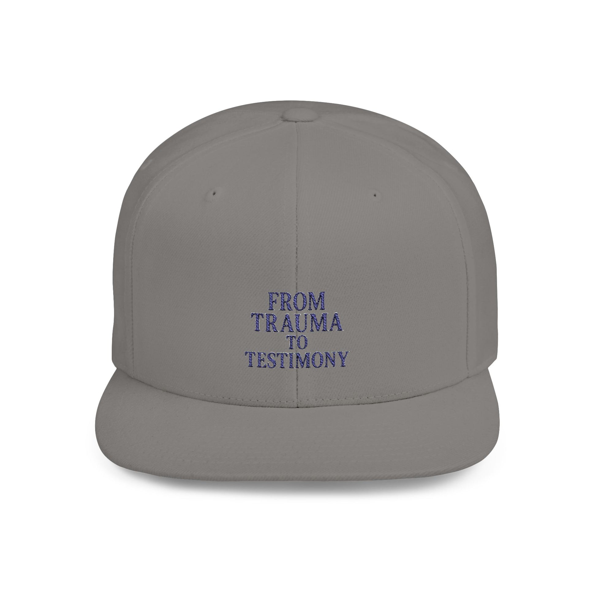 ‘From Trauma to Testimony’ Flat Bill Snapback Hat