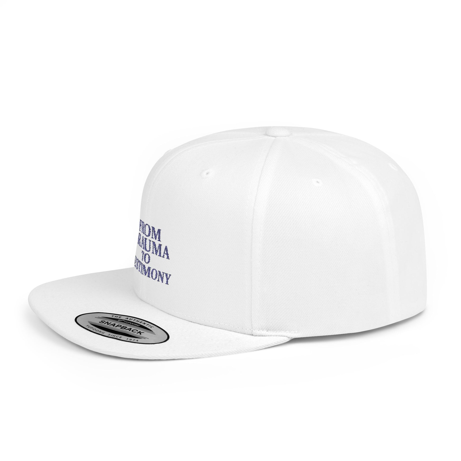 ‘From Trauma to Testimony’ Flat Bill Snapback Hat