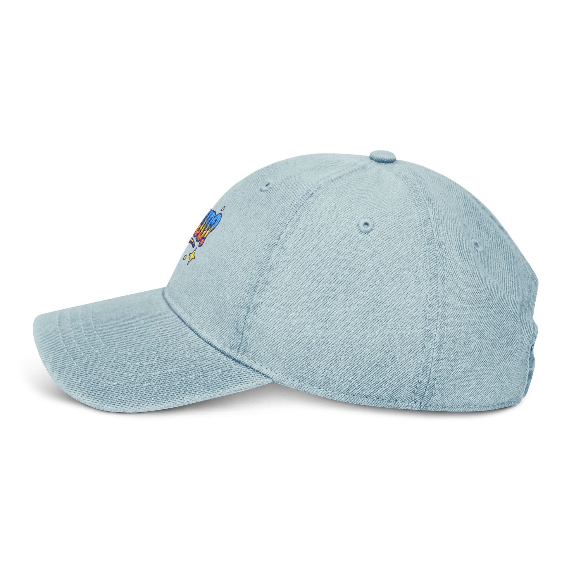'WWJD?' Embroidered Denim Hat