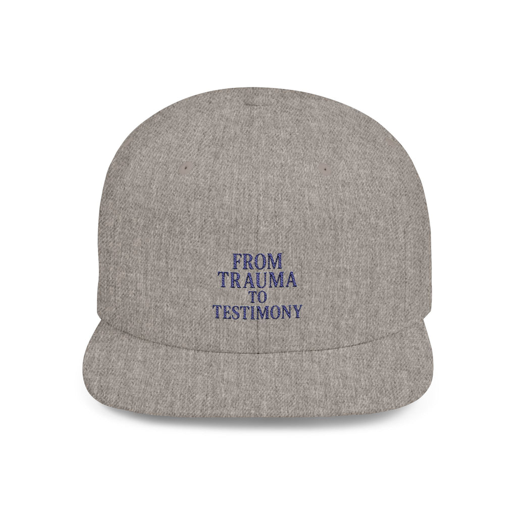 ‘From Trauma to Testimony’ Flat Bill Snapback Hat