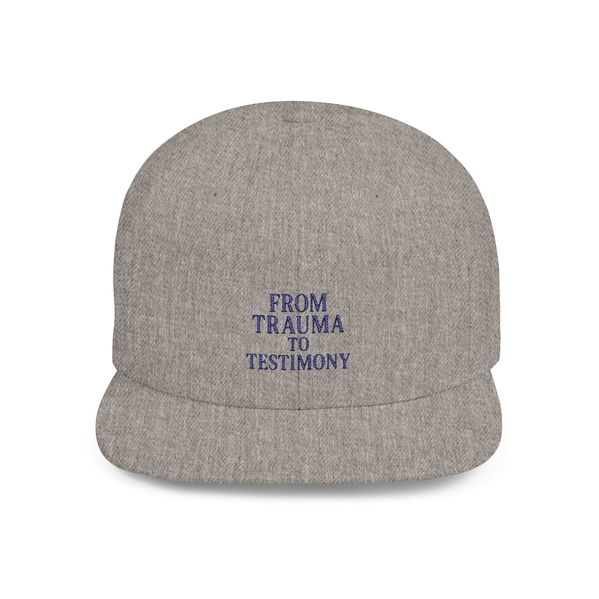 ‘From Trauma to Testimony’ Flat Bill Snapback Hat