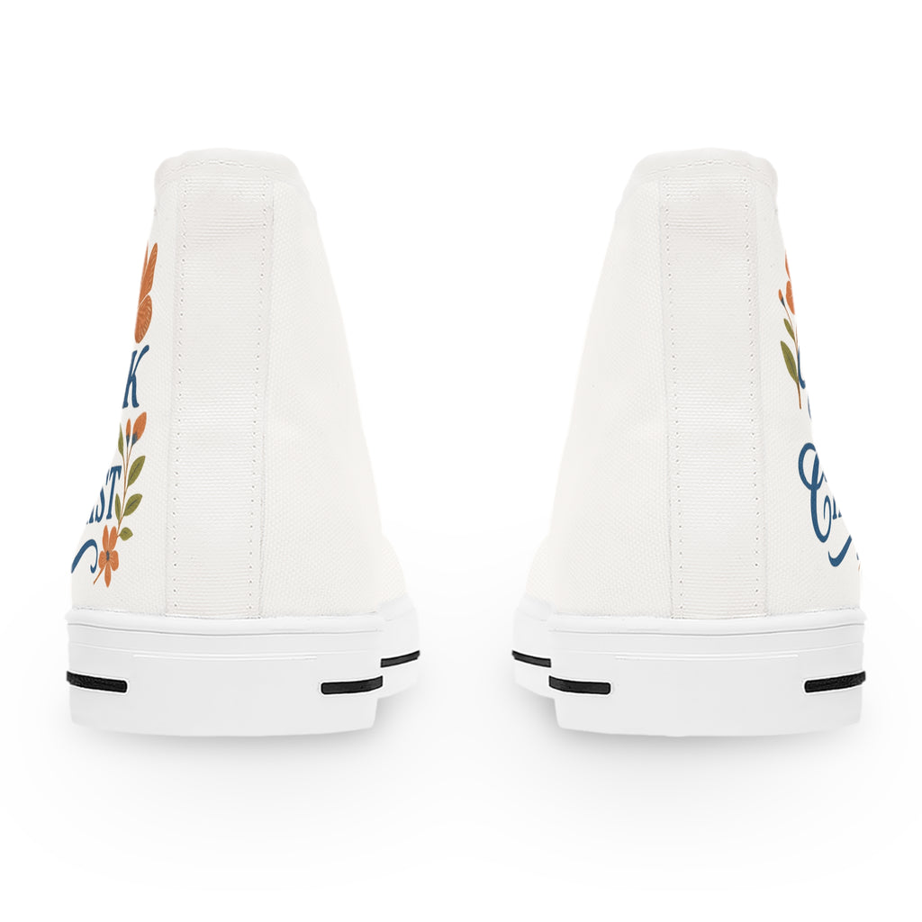 ‘Unmask with Christ’ Women’s High Top Sneakers