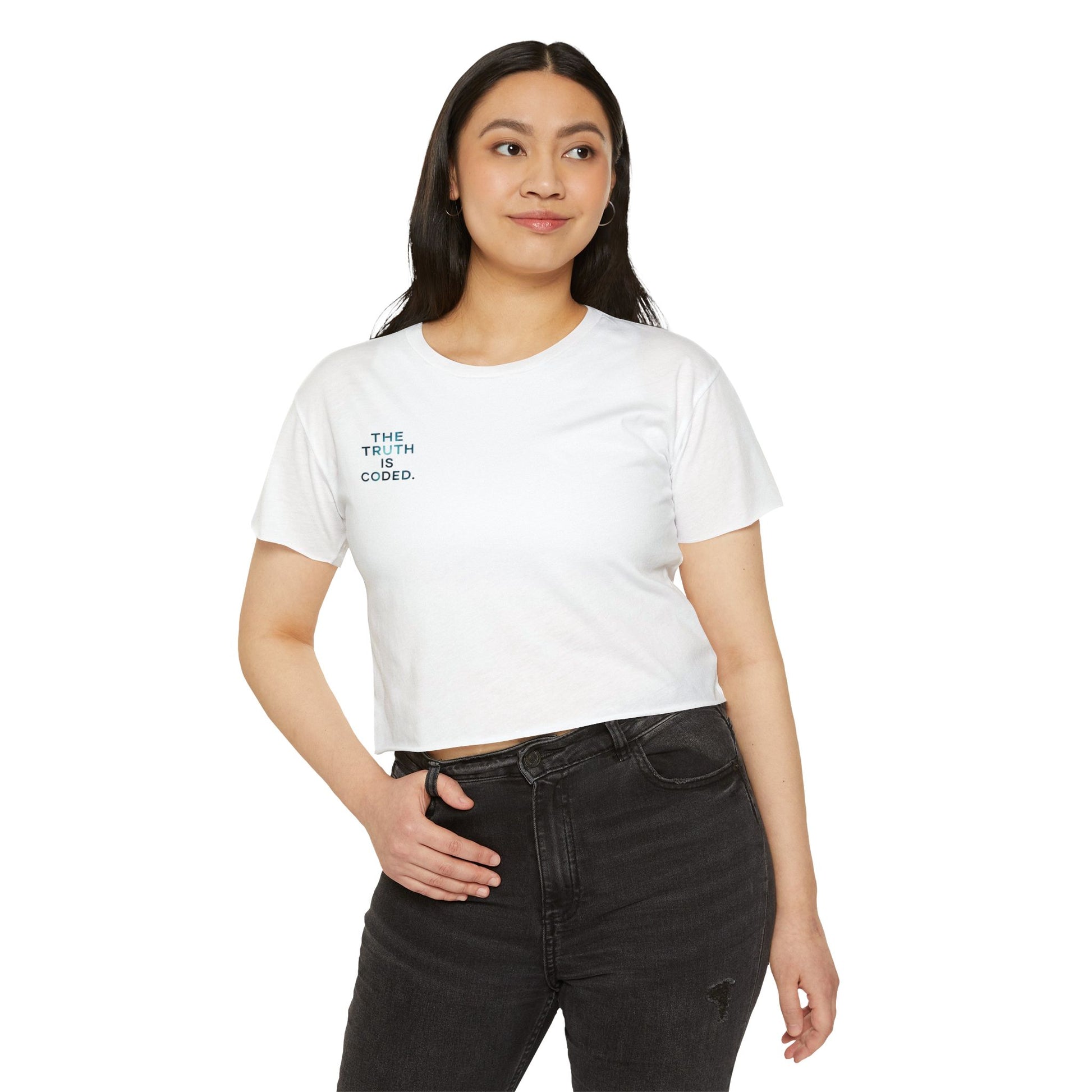 ‘The Algorithm by R.E. Elle’ Women's Festival Crop Top
