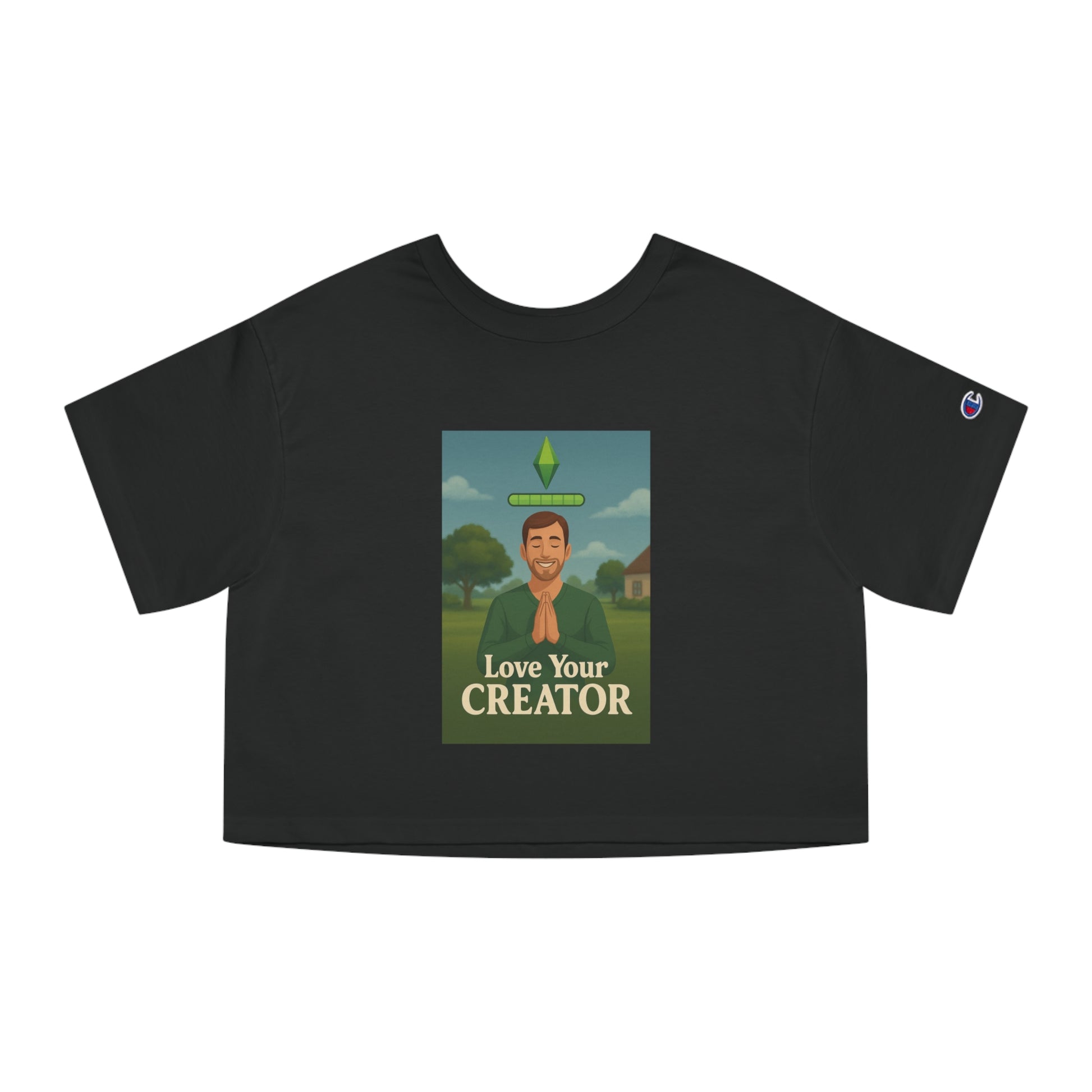 ‘Love Your Creator’ Unisex Cropped T-Shirt