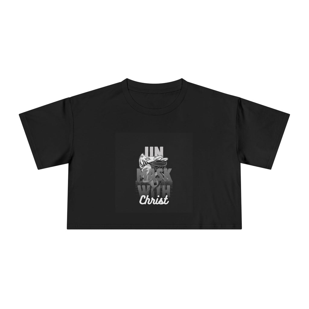 'Unmask with Christ' Women's Crop Top