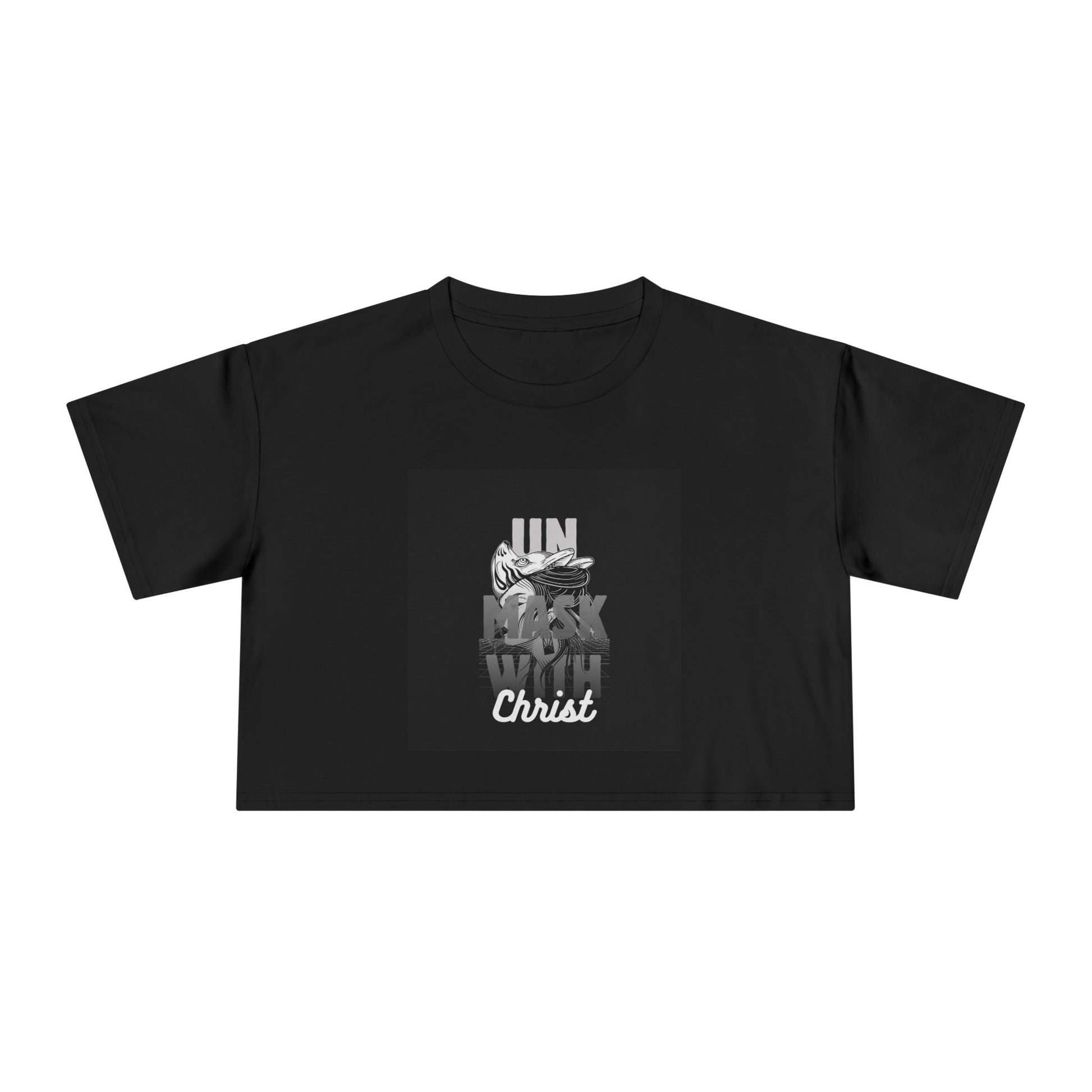 'Unmask with Christ' Women's Crop Top