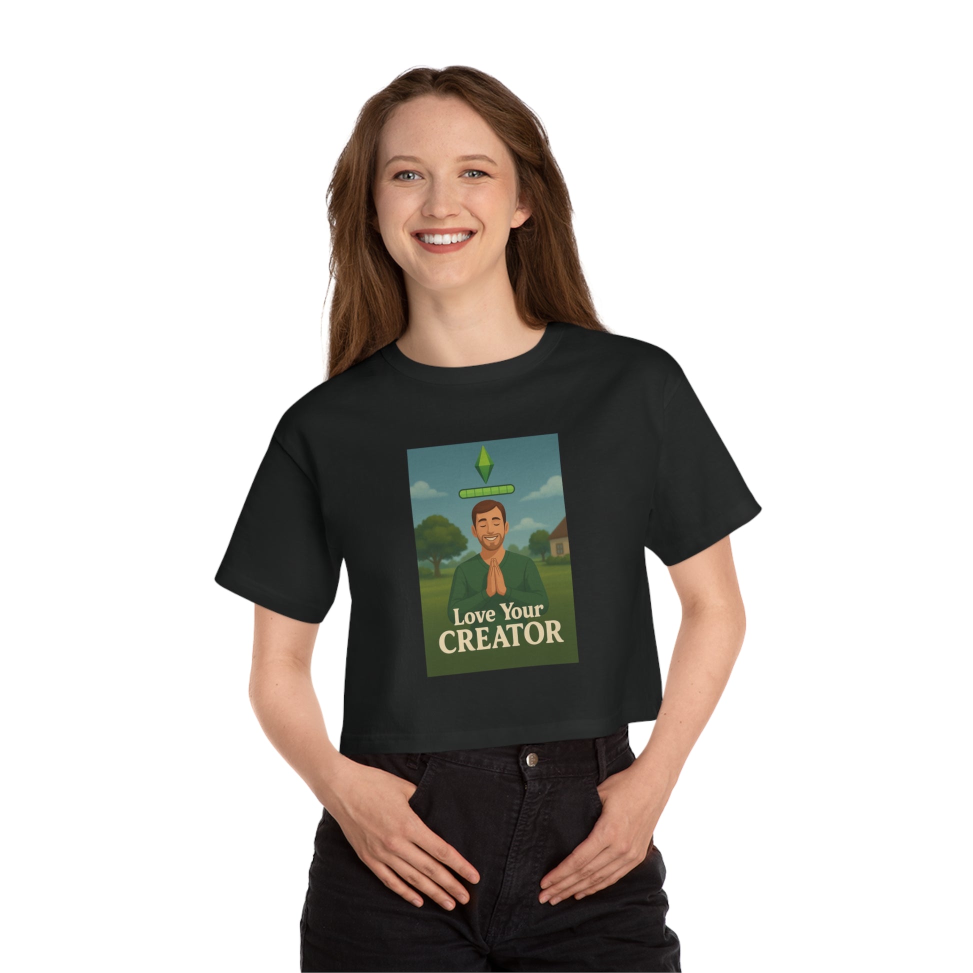 ‘Love Your Creator’ Unisex Cropped T-Shirt