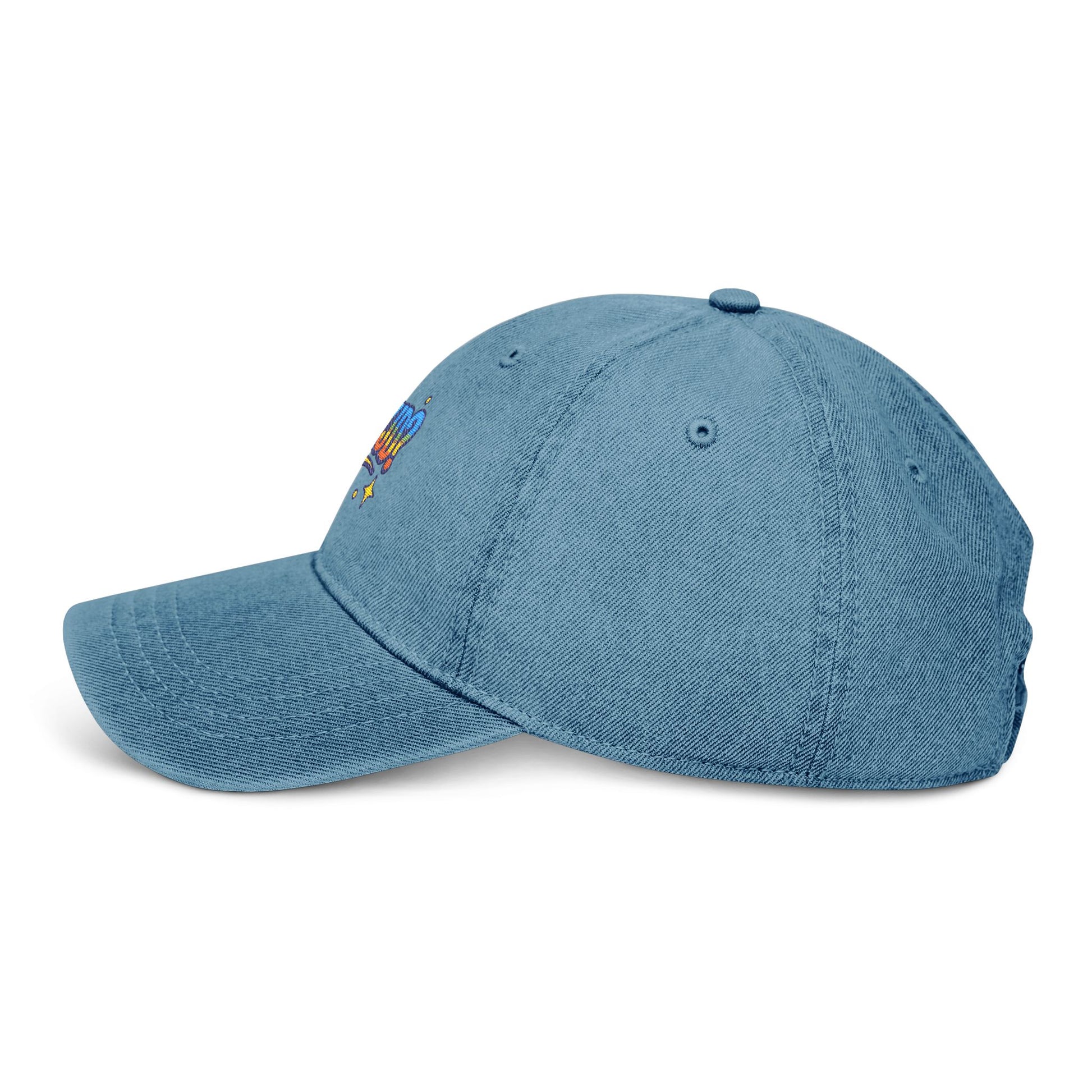 'WWJD?' Embroidered Denim Hat