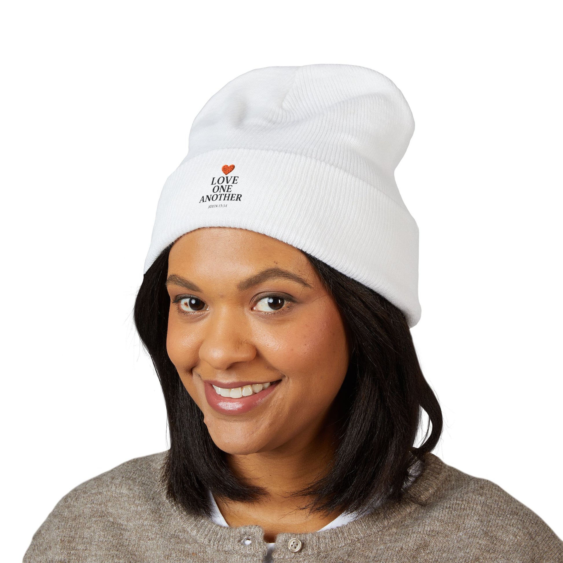 ‘Love One Another’ Cuffed Beanie