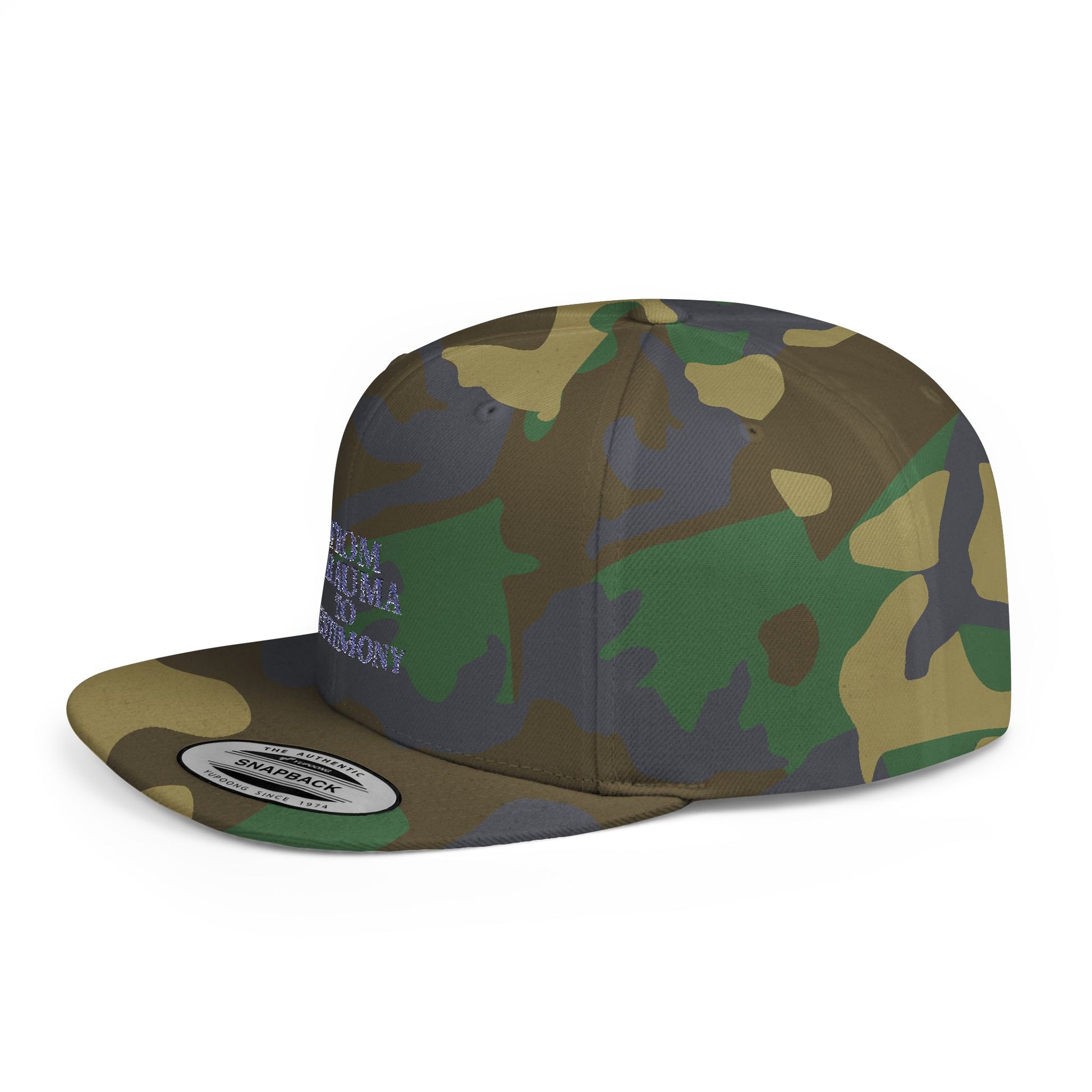 ‘From Trauma to Testimony’ Flat Bill Snapback Hat
