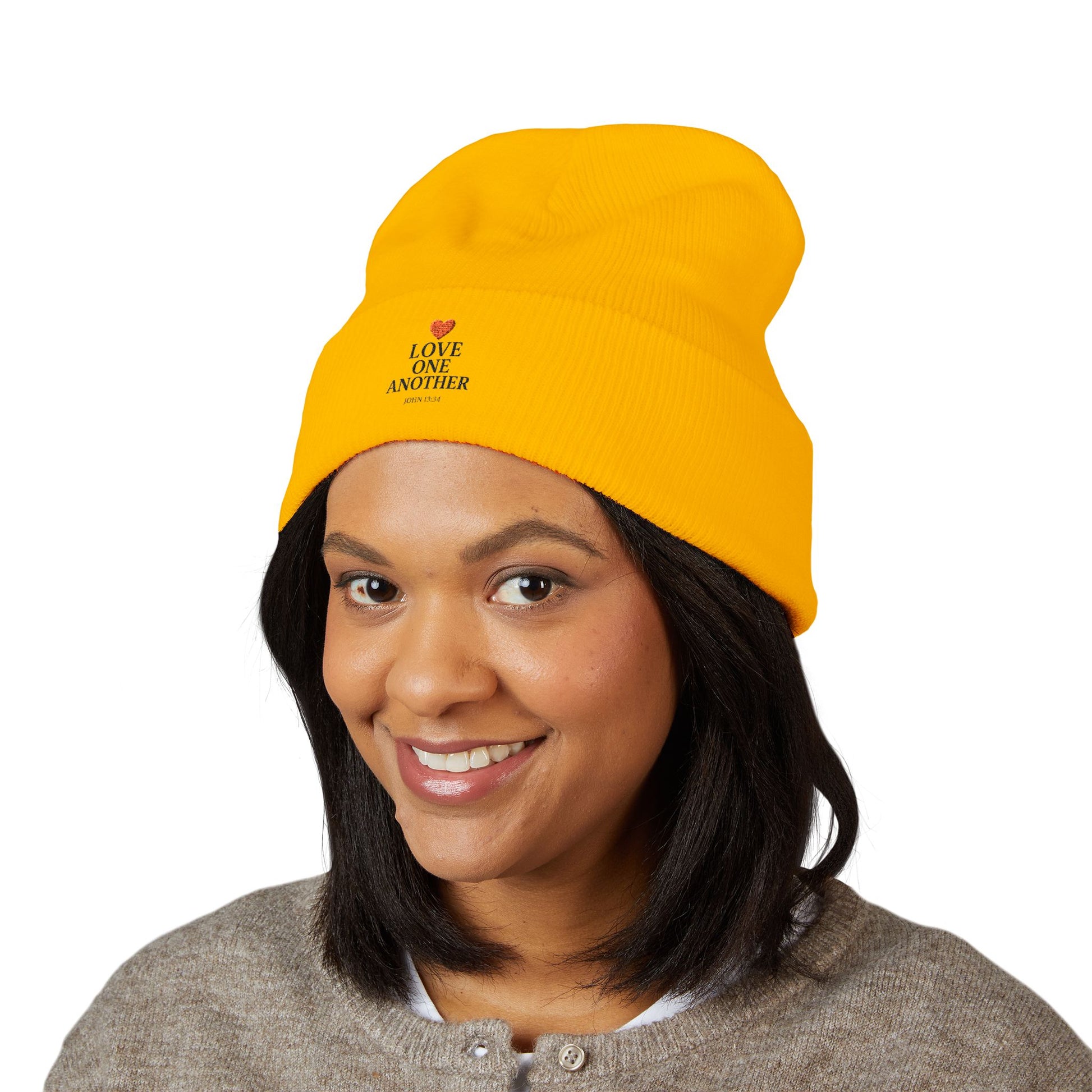 ‘Love One Another’ Cuffed Beanie
