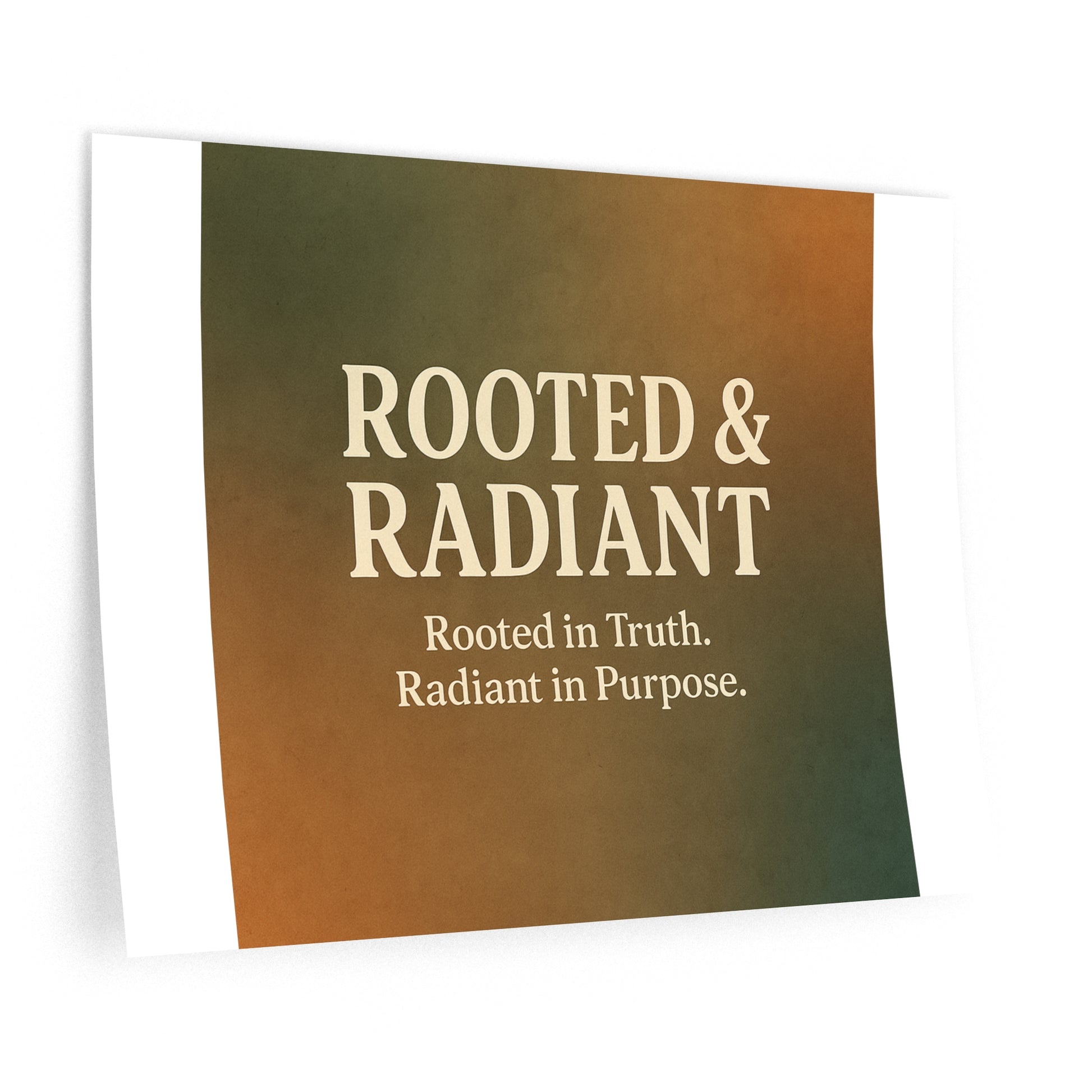 ‘Rooted & Radiant’ Wall Decal