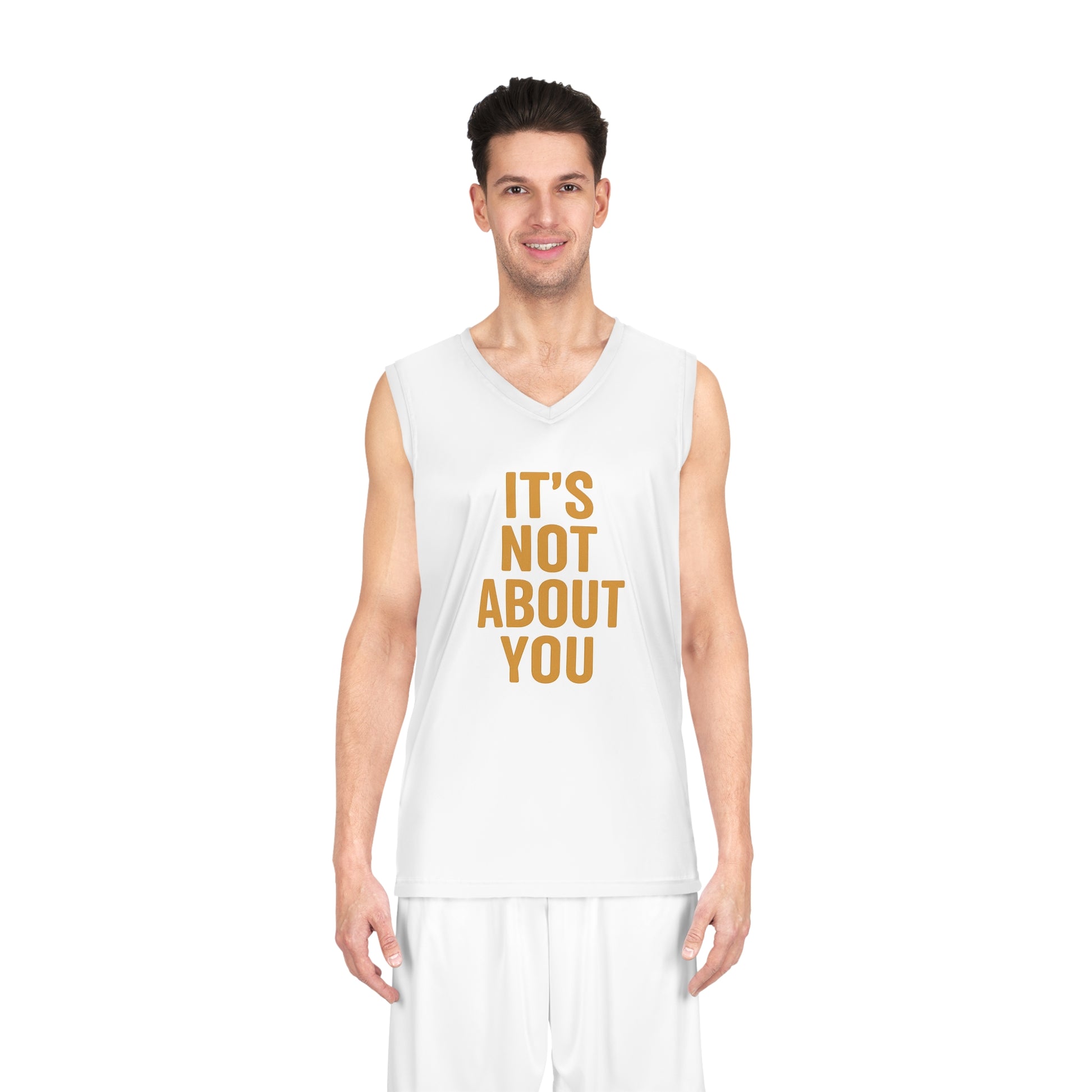 'It's Not About You, It's About Him' Men's Basketball Jersey, Faith-Based Sportswear, Perfect for Athletes, Game Day Gear, Inspirational Workout Top, Religious Jersey, [...]
