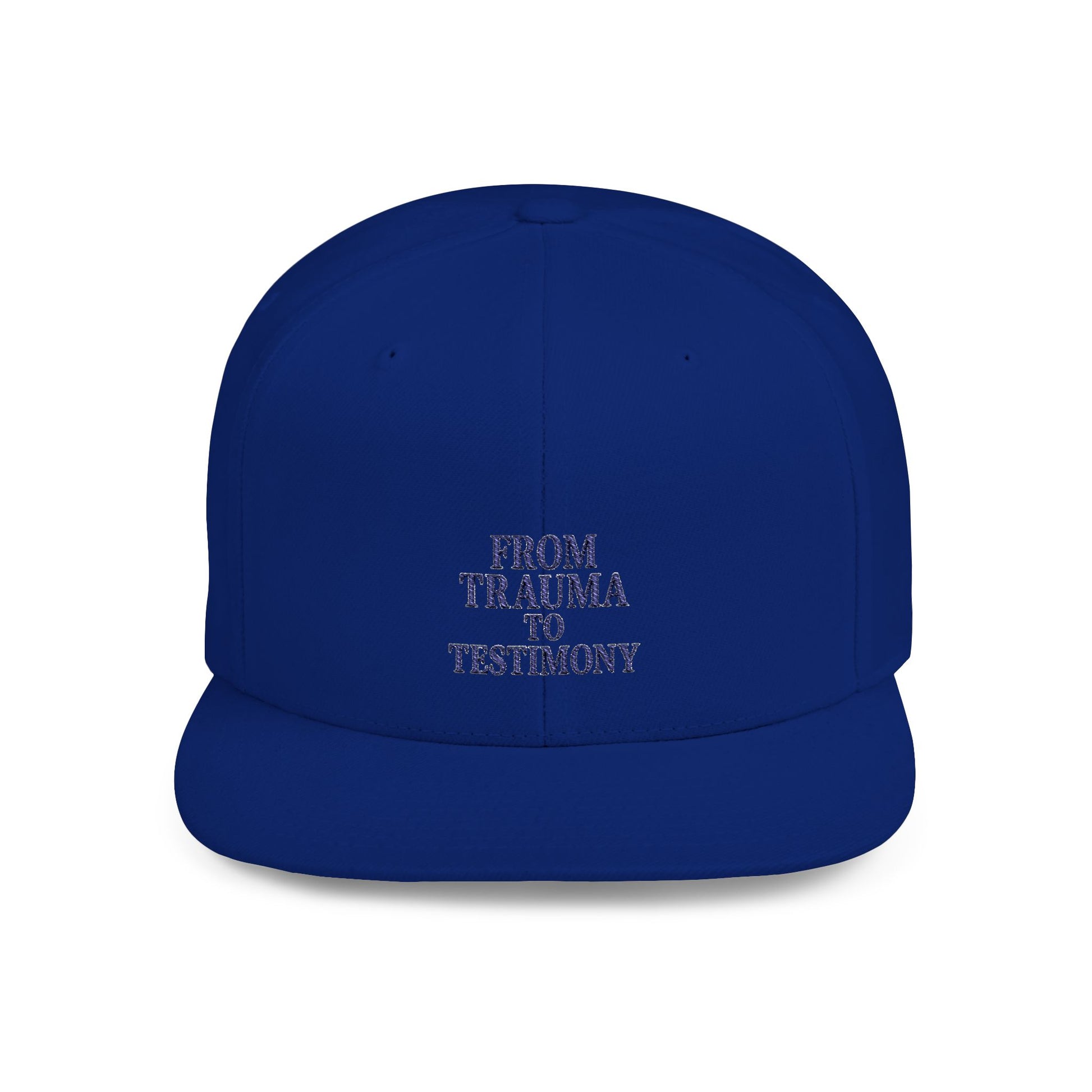 ‘From Trauma to Testimony’ Flat Bill Snapback Hat