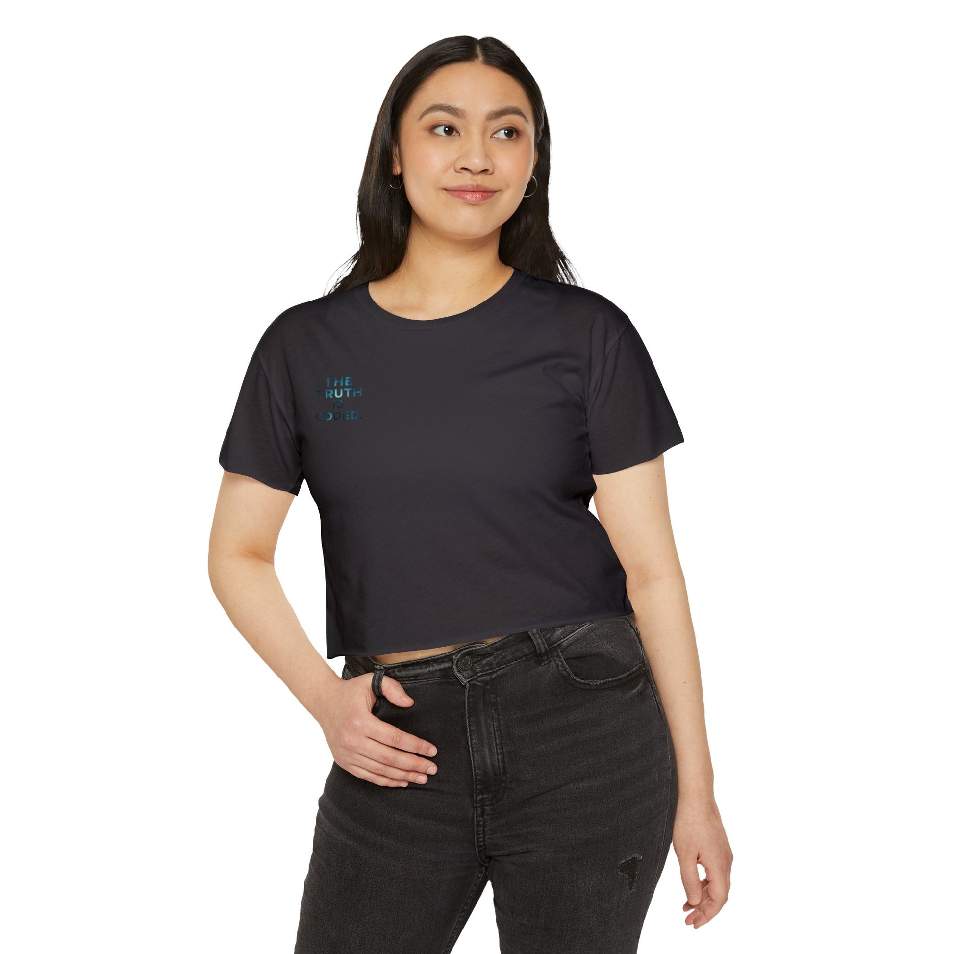 ‘The Algorithm by R.E. Elle’ Women's Festival Crop Top