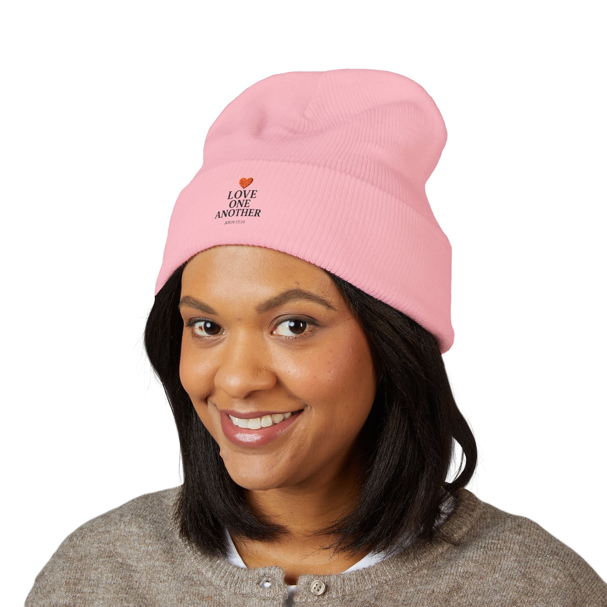 ‘Love One Another’ Cuffed Beanie